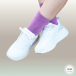 AGAM® socks PERFORMANCE Solid Mid Quarter : Pastel collection