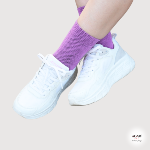 AGAM® socks PERFORMANCE Solid Mid Quarter : Pastel collection